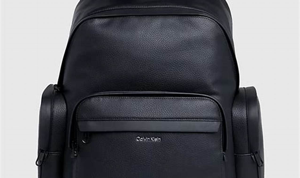 Premium Calvin Klein Black Leather Backpack - Shop Now! | Ultimate Backpack Traveler Guide: Tips, Destinations & Budget Hacks