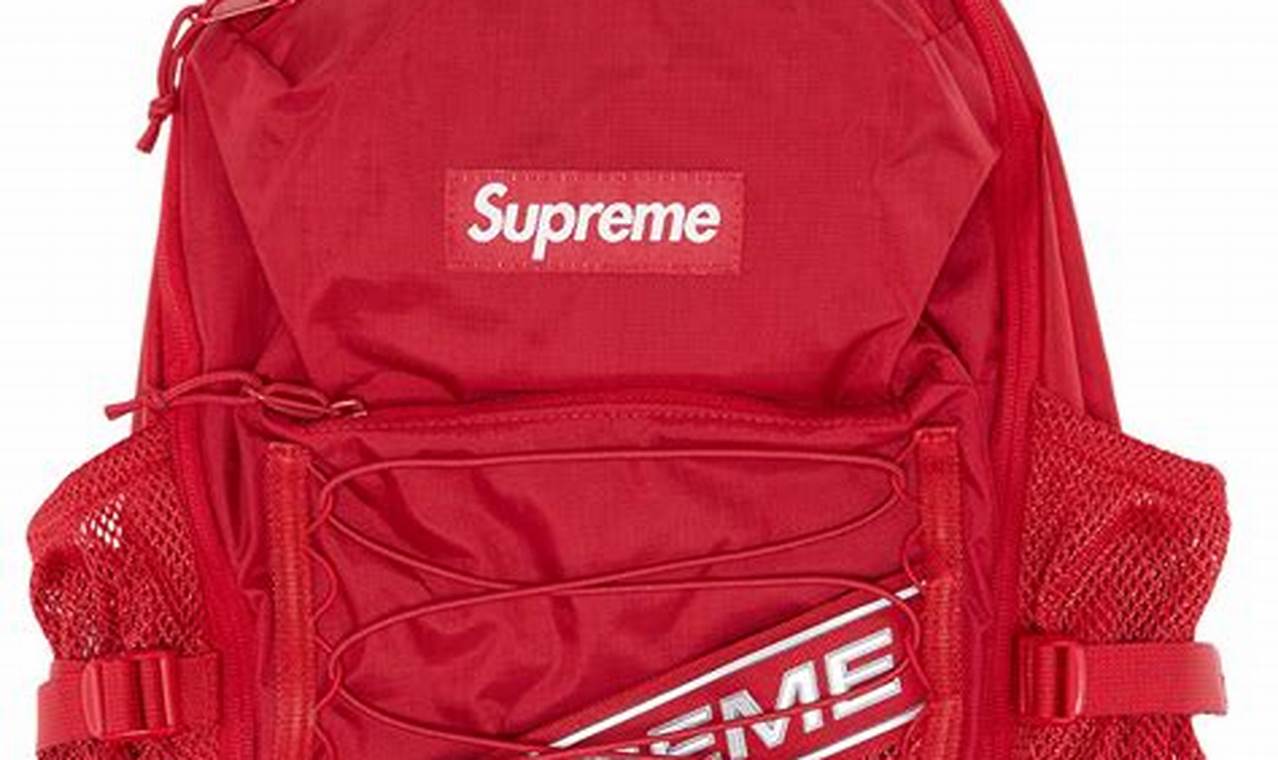 The Ultimate Red Supreme Backpack: Street Style for Backpackers! | Ultimate Backpack Traveler Guide: Tips, Destinations & Budget Hacks