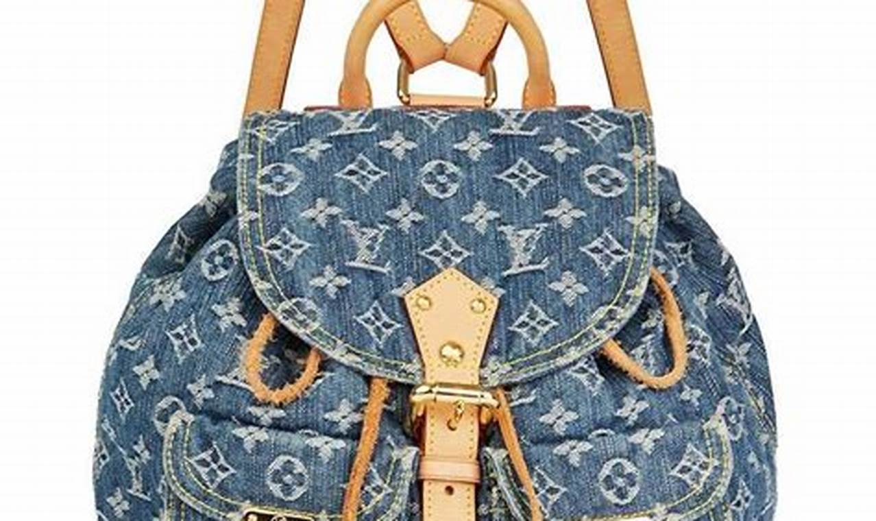The Backpacker's Louis Vuitton Denim Backpack: Style &amp; Luxury! | Ultimate Backpack Traveler Guide: Tips, Destinations & Budget Hacks